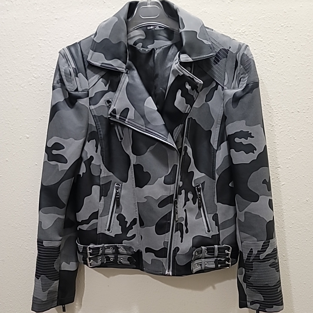 Camouflage Motorcycle Moto Women's Jacket